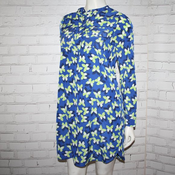 🦋 GAP Butterfly Dress · Blue & Green · Size XS - Picture 3 of 5